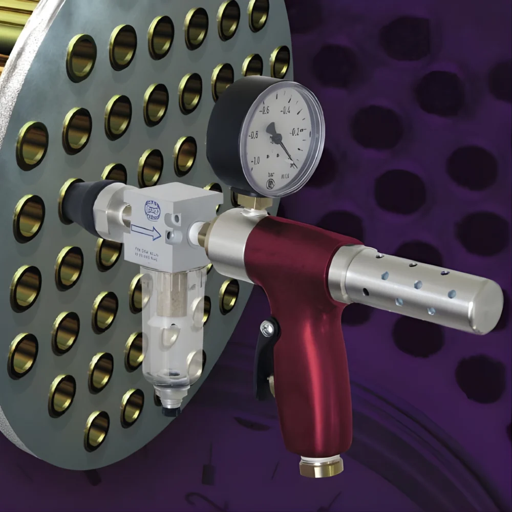 Vacuumläcksökare KVLD-3000 används för läcksökning av tuber i värmeväxlare