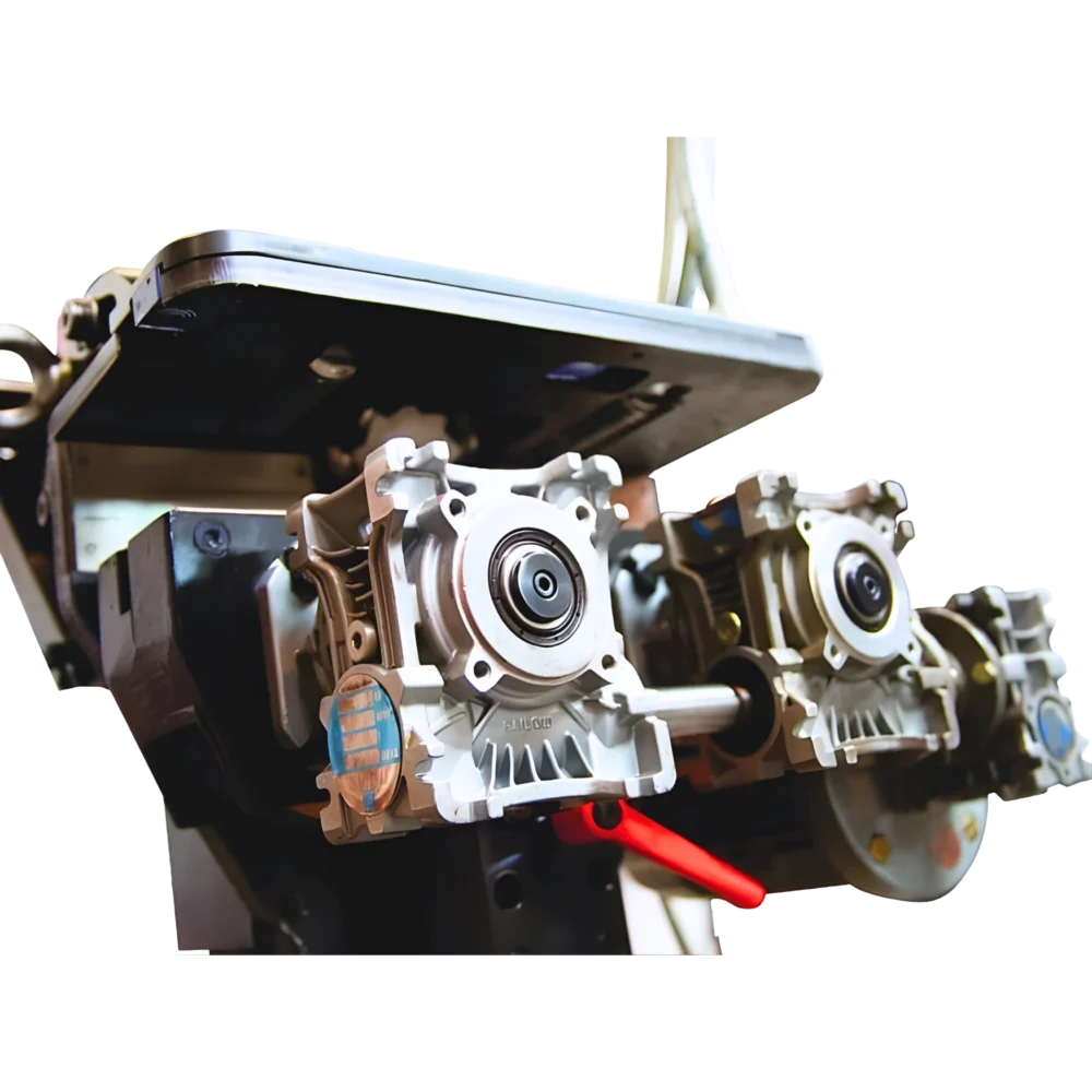 Detalj av driv- och matningssystem på GBC Compact Edge.