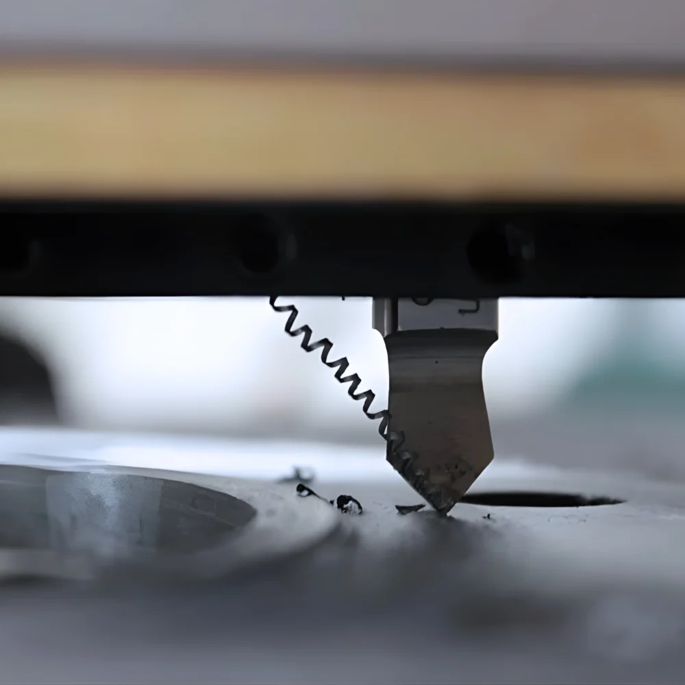 Spiralspår fräses i fläns med Superboiler T5 Flange