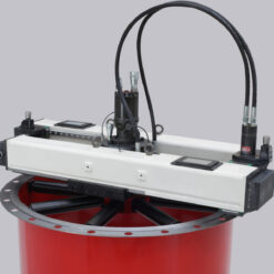 Flänsbearbetningsmaskin för planfräsning och ytbearbetning inför packningsbyte