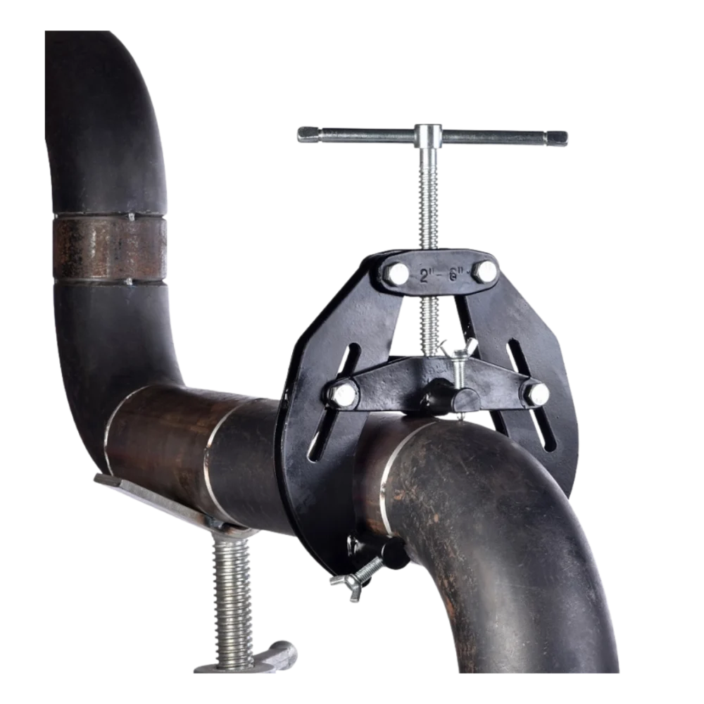 Black Bridge rörinriktningsklämma för exakt och säker centrering av rör vid svetsning.