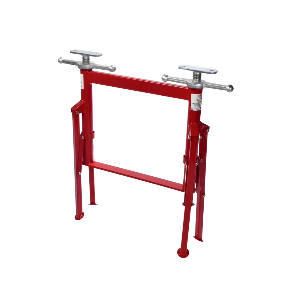 PJ4 Multi Stand rörstativ med dubbel höjdjustering och robust konstruktion för tung rörhantering.