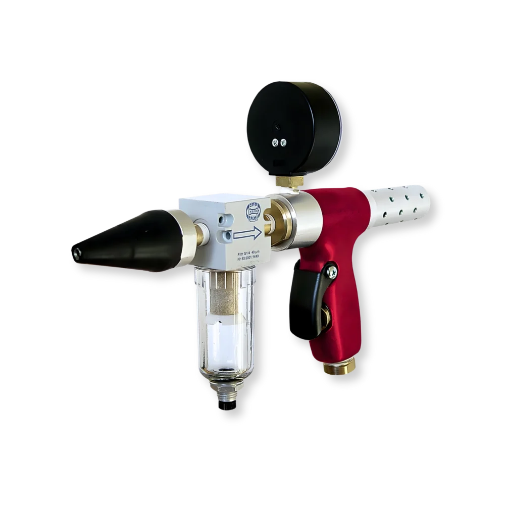 Tryckluftsdriven vacuumläcksökare KVLD-3000 för läcksökning av rör och tuber i pannor och värmeväxlare.