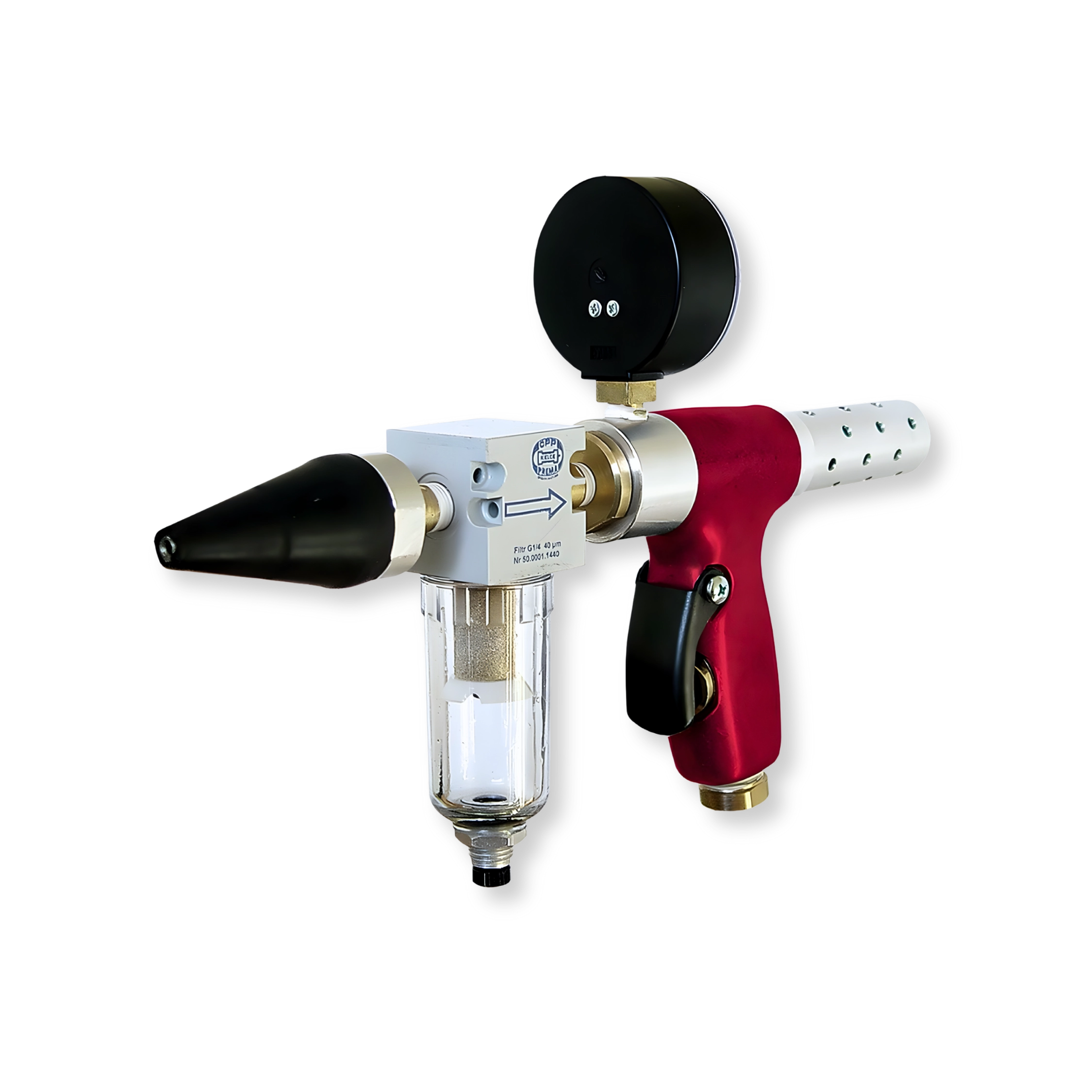 Tryckluftsdriven vacuumläcksökare KVLD-3000 för läcksökning av rör och tuber i pannor och värmeväxlare.