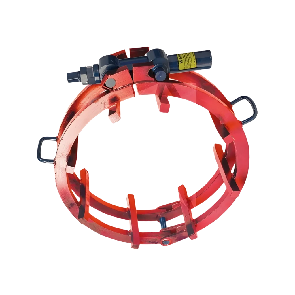 Hydraulisk cage clamp för rörinriktning med no tack-utförande