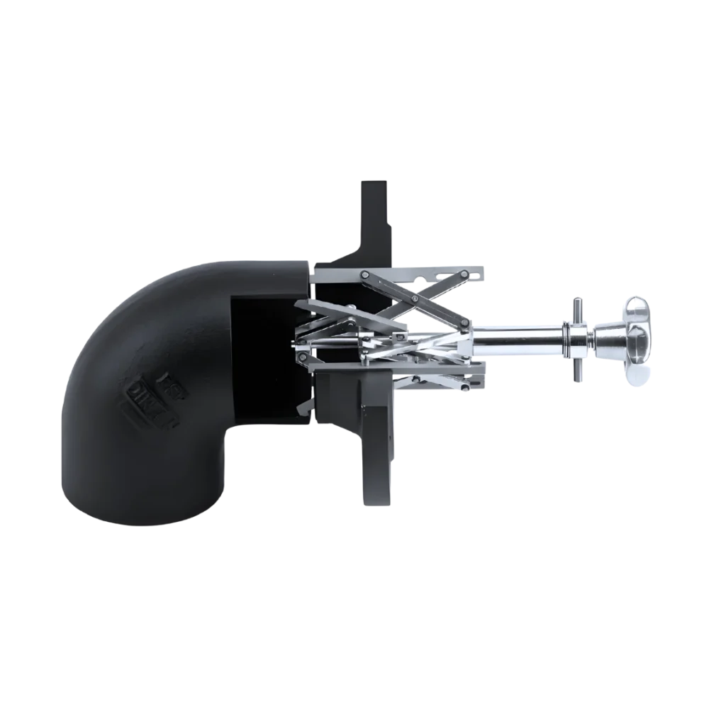 Låsande rörklämma för inriktning av rörböjar och flänsar