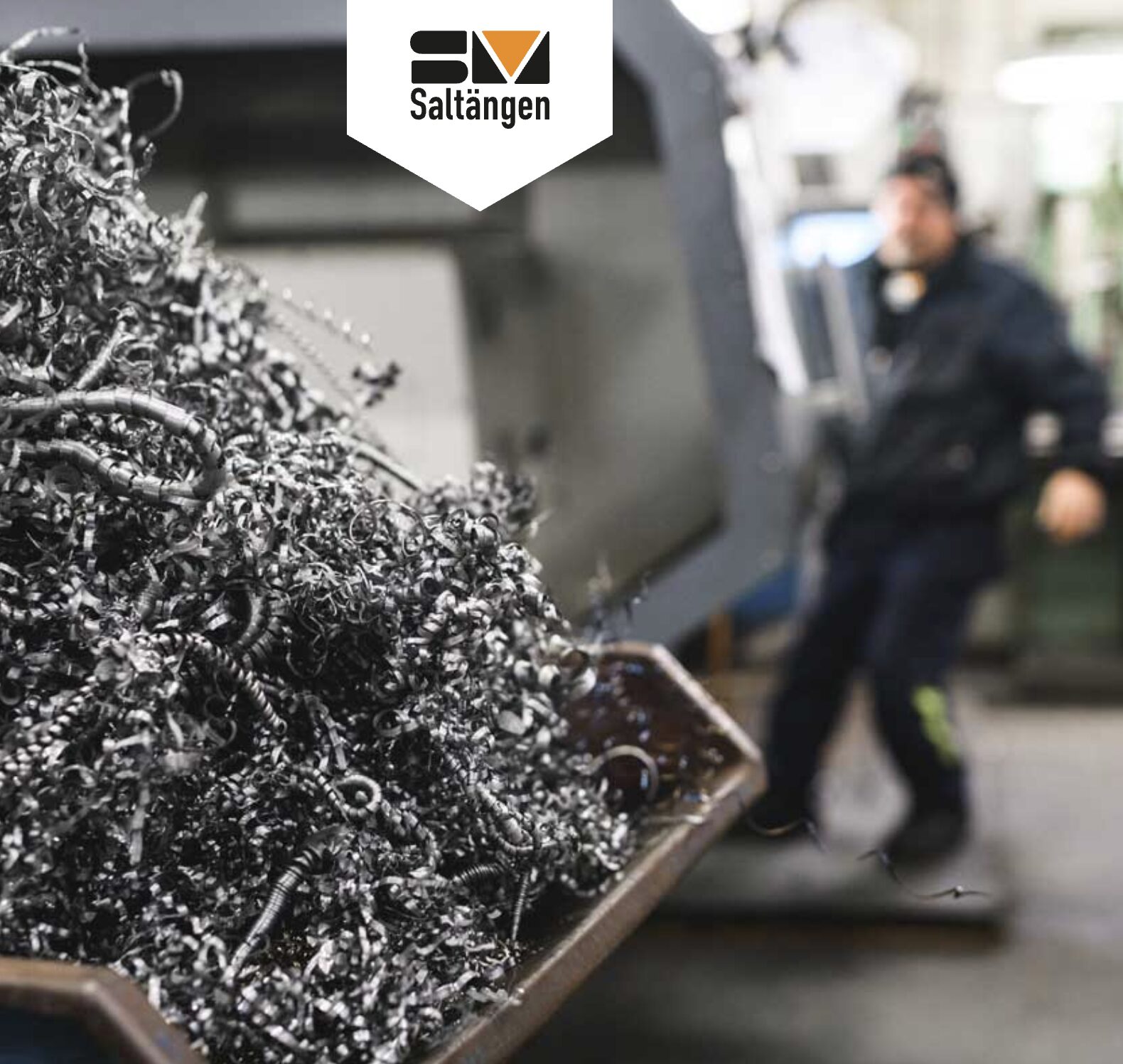 Bearbetningsspån och industrimiljö hos Saltängen
